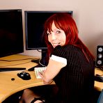 First pic of All Over 30 Free - Presents Mature Redhead Shannon Masturbating In Office