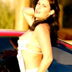 First pic of Adorable brunette teen public flashing and then toying her pussy! - First Time Videos