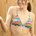 First pic of Andi Pink - Cute teen princess Andi Pink strips outdoors and shows us her perky little boobs.