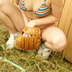 Fourth pic of Andi Pink - Cute teen princess Andi Pink strips outdoors and shows us her perky little boobs.