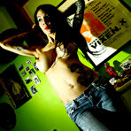 First pic of CrAZyBaBe - Best Amateur punk nude girl site - Featuring Dharma on her Bed