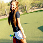 First pic of CravingCarmen.com ~ Naked on the Golf Course