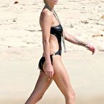 Fourth pic of Sarah Harding in bikini on the beach in Barbados