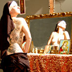First pic of Kinky Tattoo Nun blowing a big cock priest