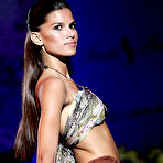 Second pic of Raica Oliveira see through and titslip runway shots