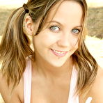 First pic of Andi Pink - Hot pigtailed teen cuttie Andi Pink takes off her shirt and shows her cupcakes.