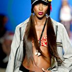 First pic of Naomi Campbell sexy and titslip runway shots