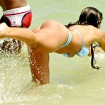 Fourth pic of Brazilian TV star Nicole Bahls shows her balls and ass on the beach