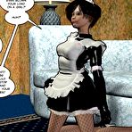 Second pic of Blowjob of young french maid: 3D erotic art comics and anime story about the fabulous oral sex and cum swallowing cumshot of teen housemaid