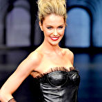 Third pic of Jennifer Hawkins sexy at podium during Myer Autumn Winter collection showcase