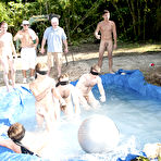 Third pic of I mean its not embarrassing enough playing naked in a nasty fake pool gay fisting group