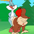 Third pic of Honey Bunny getting attacked in hole by Bugs Bunny \\ Cartoon Valley \\