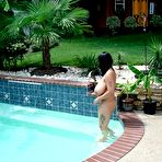 First pic of Breast Safari - Huge Tits Ebony BBW In Pool
