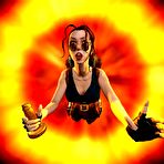 Fourth pic of 3D lara croft porn comics: anime cartoon sex parody about lecherous celebrity and golden dick in her ass