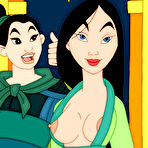 Third pic of Nut Mulan gives a very erotic headjob till drilled \\ Cartoon Valley \\