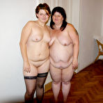Fourth pic of Chubby mature lesbain takes a chubby teen