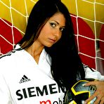 First pic of Radka N Real Madrid Home Exotic Brunette