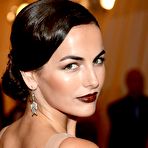 Third pic of Camilla Belle shows slight cleavage in night dress