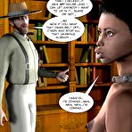 Second pic of Chastity belt of black virgin 3D sex comics anime about small tits ebony teen skinny maid babe in bdsm bondage panty posing nude and pregnant milking big nipples mom hentai cartoon fetish slave story