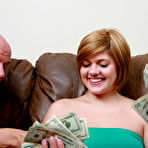 First pic of Teens for Cash - Filthy redhead teen Hailey James riding old cocks for cash