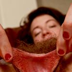 Fourth pic of Mahonia Spreads Hairy Pussy - The Nude and Hairy Women of ATK Hairy