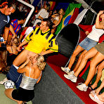 Fourth pic of Drunken soccer players fucking girls in the nightclub