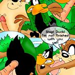 Third pic of Naughty Tweety Bird sharing Foxy's dick till fucked \\ Cartoon Porn \\
