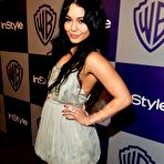 Third pic of Vanessa Hudgens posing for paparazzi at Golden Globe Awards