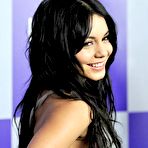 Fourth pic of Vanessa Hudgens posing for paparazzi at Golden Globe Awards