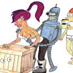 Second pic of Futurama family hidden orgy - Free-Famous-Toons.com