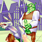 First pic of Fairy rubs slit and gets her asshole nailed by Shrek \\ Cartoon Porn \\