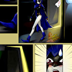 Third pic of Nasty Blackfire getting punished and plugged by Robin \\ Comics Toons \\