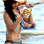 Fourth pic of Rihanna sexy in bikini in the ocean of Hawaii