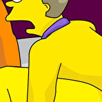 Fourth pic of Maggie Simpson fucked between sporting boobs by Homer \\ Comics Toons \\