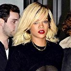 Fourth pic of Rihanna in a see through sheer top paparazzi shots