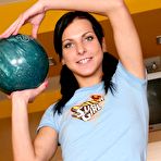 First pic of Clubseventeen Petite teen playing a naughty bowling game