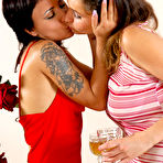 First pic of LadiesKissLadies :: Annabel&Subrina tongue kissing cuties