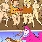 Third pic of Innocent Betty in glasses force a Barney to fuck her \\ Cartoon Porn \\