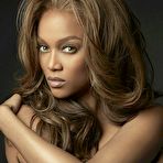 First pic of Busty Tyra Banks shows cleavage photoshoot
