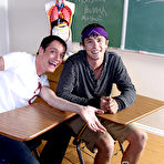 First pic of During study period Ashton Rush and Caleb Coniam are bickering amongst themselves instead of doing their work free pics of gay twinks at Teach Twinks