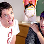 Second pic of During study period Ashton Rush and Caleb Coniam are bickering amongst themselves instead of doing their work free pics of gay twinks at Teach Twinks