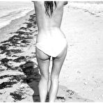 Fourth pic of Paz de la Huerta black-&-white fully nude mag scans