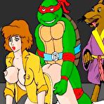 Fourth pic of Turtles and April hidden sex - Free-Famous-Toons.com