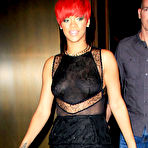 Third pic of Rihanna without bra under semi-tranparent top