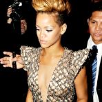 Third pic of Rihanna shows her tits through transparent dress at Grammy Awards after party