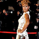 Third pic of Rihanna braless in see-through white dress on NRJ Music Awards