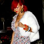 First pic of Rihanna at Miu Miu ready to wear Spring Summer 2011 show in Paris