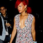 Second pic of Rihanna at Miu Miu ready to wear Spring Summer 2011 show in Paris