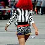 Third pic of Rihanna filming her new music video in tiny tight shorts