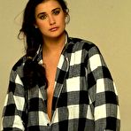 First pic of Demi Moore posing without bra early photoshoots